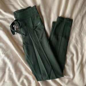 Free People olive green leggings